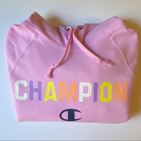 SOLD! NWT! Women’s Champion Pink Powerblend Hoodie - Picture 8 of 9